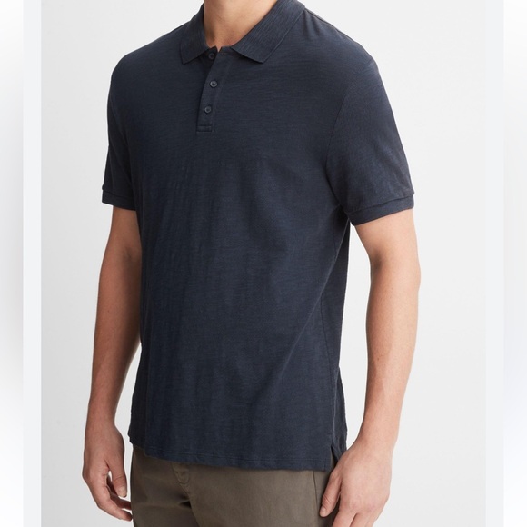 Vince Classic Slub Polo Shirt - Picture 2 of 9